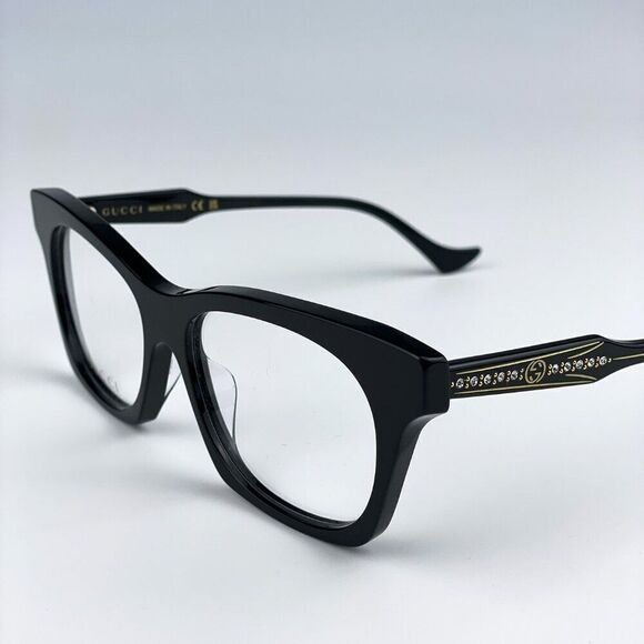 SALE! NEW Gucci GG1299O 001 Black Square Women Eyeglasses main image 9